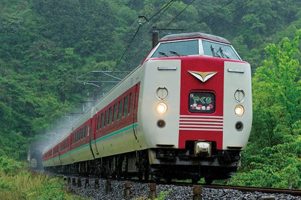 画像1: 特急やくも写真集　緑雨の中を進むゆったりやくも (1)